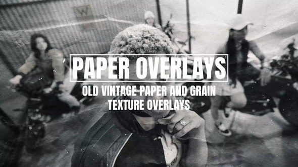 Videohive Old Vintage Paper And Texture Overlays Elements template preview