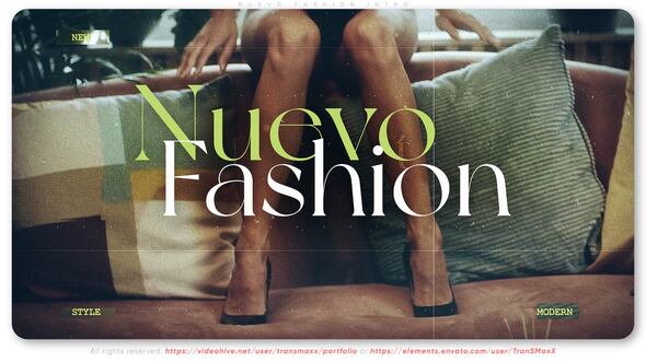 Videohive Nuevo Fashion Intro Video Displays template preview