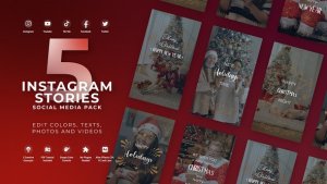 Videohive Instagram Christmas Stories Product Promo template preview