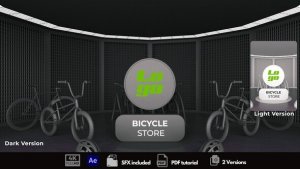 Videohive Bicycle Store Logo Stings template preview