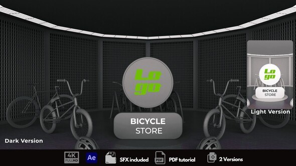 Videohive Bicycle Store Logo Stings template preview