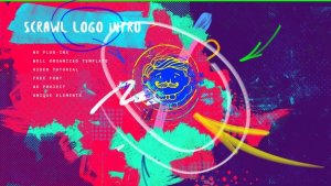 Scrawl Logo Intro 4K/ Instagram Stories Opening/ Kids and Baby/ Brush Oil Paint/ Marker Transition Video Displays template preview