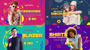 Fashion Top 10 Countdown Video Displays template preview