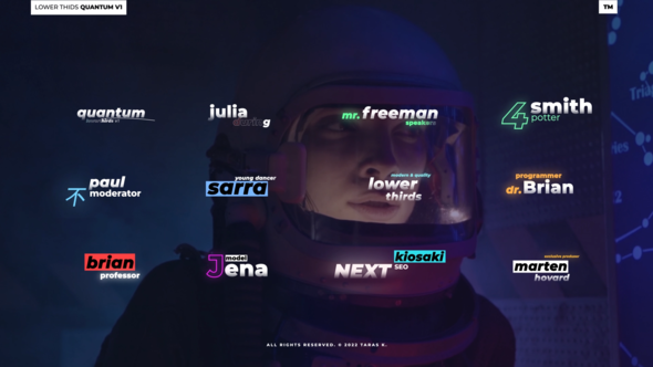 Videohive Lower Thirds Quantum V01 | After Effects Elements template preview