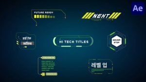 Videohive High Tech Titles for After Effects Titles template preview