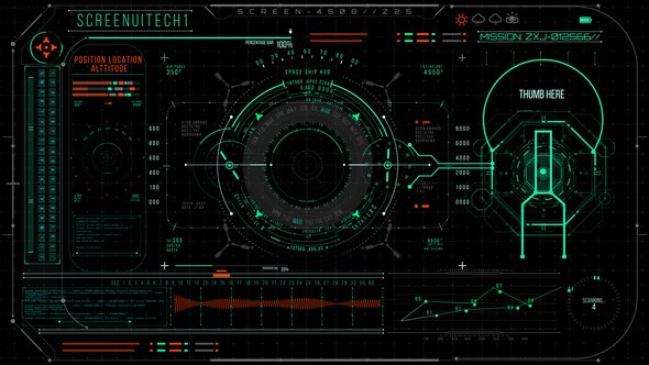 Videohive HUD700 Screen Tech1 Elements template preview