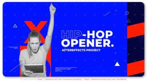Videohive Hip Hop Typo Opener Video Displays template preview