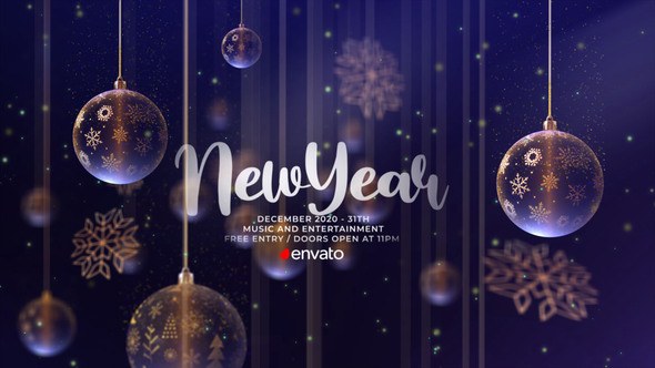 Christmas Party Invitation V 0.2 Video Displays template preview