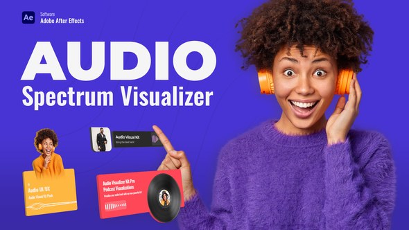 Videohive Music Radio Podcast - Audio Spectrum Visualizer Product Promo template preview