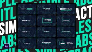 Videohive Simple Abstract Titles | After Effects Titles template preview