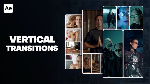 Videohive Modern Vertical Transitions Elements template preview