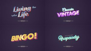 Videohive Fancy Retro Titles Titles template preview
