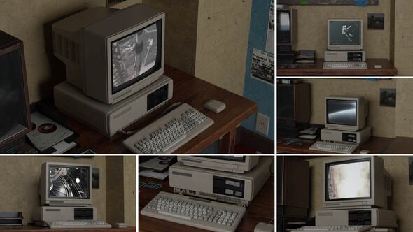 Videohive Old Computer Mockup 60443259 Product Promo template preview