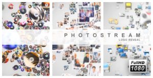 3D Photo Montage Logo Reveal Video Displays template preview