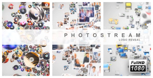 3D Photo Montage Logo Reveal Video Displays template preview
