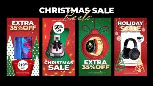 Videohive Christmas Sale Reels Broadcast-packages template preview