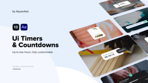 Videohive UI Timers & Countdowns Elements template preview