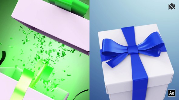 Videohive Gift Box Logo Reveal 54404856 Logo Stings template preview