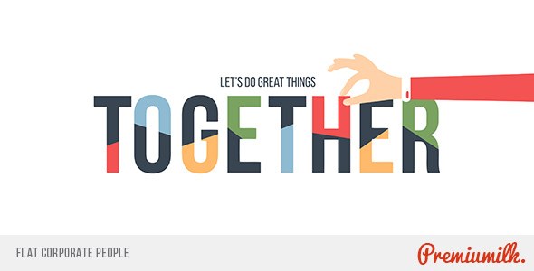 Videohive Flat Corporate People Openers template preview