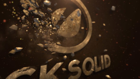 Videohive Rock Solid Logo Stings template preview
