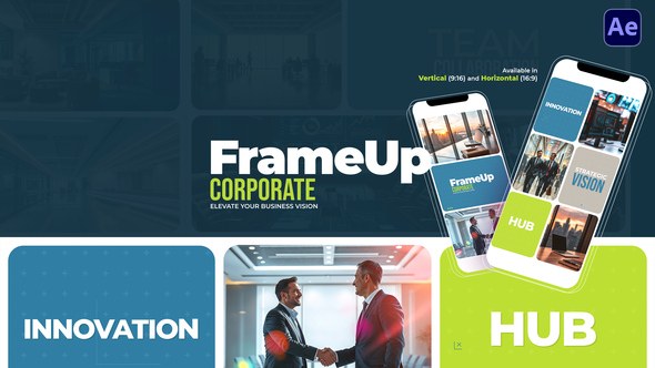 Videohive FrameUp | Corporate Video Displays template preview