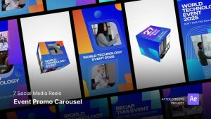 Videohive Reels - Event Promo Carousel After Effects Template Product Promo template preview