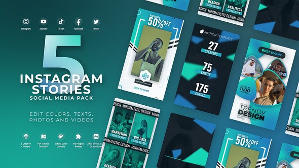 Videohive Instagram Stories Youtube Reels Product Promo template preview