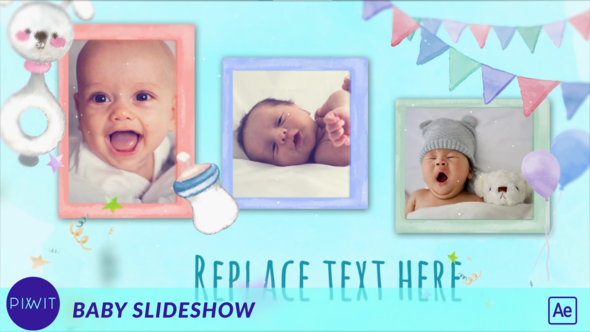 Videohive Baby Cute Slideshow Openers template preview