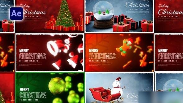 Videohive Christmas Greeting Pack 49536477 Openers template preview
