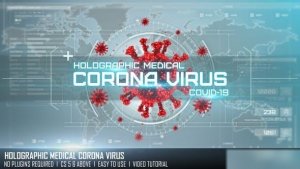 Videohive Holographic Medical Corona Virus Openers template preview