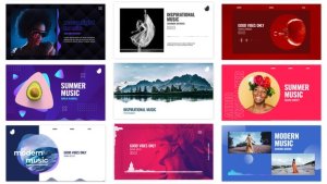 Audio Visualizations Pack Video Displays template preview
