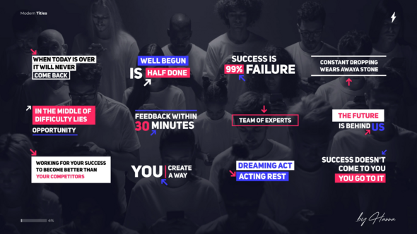 Videohive Social Media Titles - AE Titles template preview