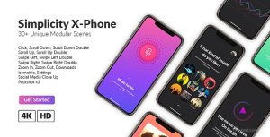 Simplicity X-Phone Promo Video Displays template preview
