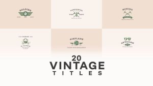 Videohive Green Title Titles template preview