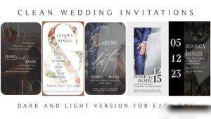 Videohive Clean Wedding Invitation Openers template preview