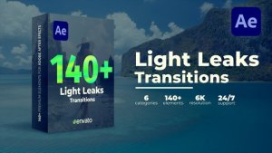Videohive Light Leaks Transitions 43311023 Elements template preview