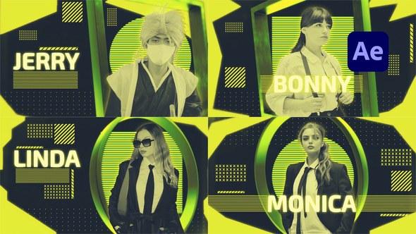 Videohive Strong Characters Openers template preview