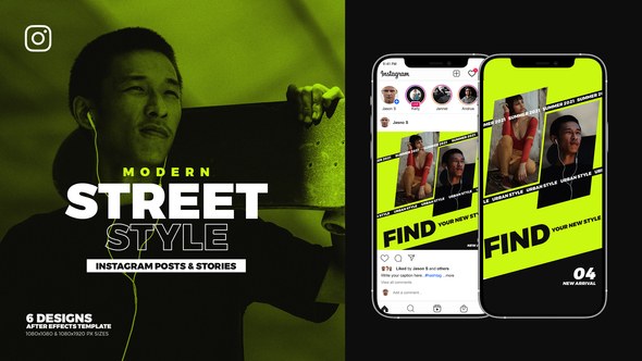 Videohive Street Style Instagram Ad B93 Product Promo template preview
