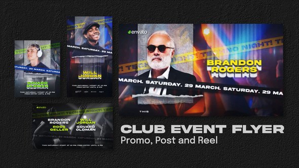 Videohive Club Event Flyer. Promo, Post and Reel Product Promo template preview