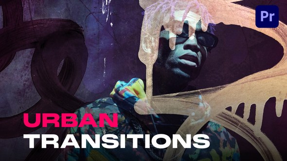 Urban Hip-Hop Transitions | MOGRT Premiere Pro template preview
