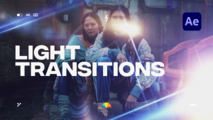 Cinematic Light Transitions Elements template preview