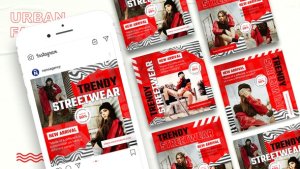 Videohive Streetware Instagram Post Template Product Promo template preview