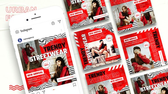 Videohive Streetware Instagram Post Template Product Promo template preview