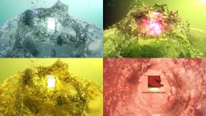 Videohive Surfacing Logo from Water Logo Stings template preview