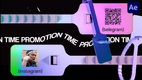 Videohive QR Code Tag Promo Openers template preview