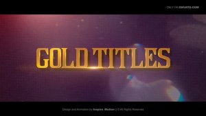 Videohive Gold Titles | Epical Trailer Titles template preview