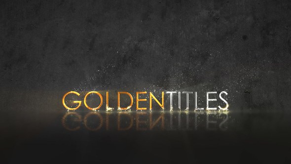 Videohive Golden Titles 22407830 Titles template preview