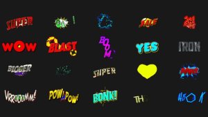 Videohive Comic Text FX_1-20 Titles template preview