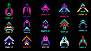 Videohive HUD Swipe Ups Elements template preview