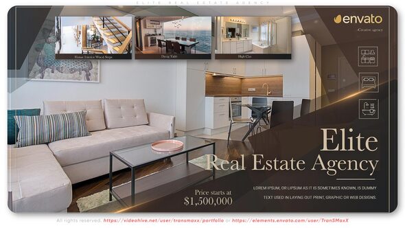 Videohive Elite Real Estate Agency Product Promo template preview
